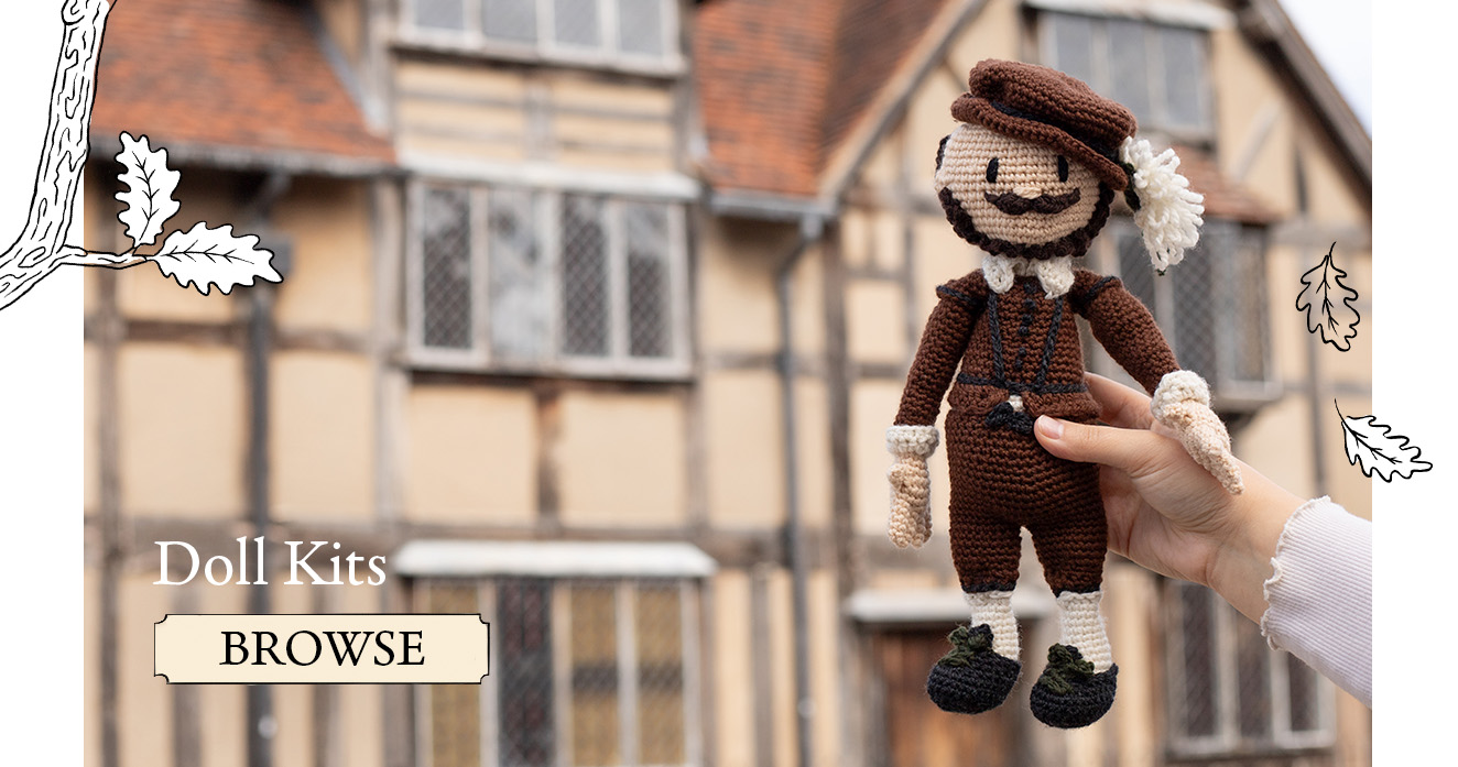 Doll Kits William Shakespeare crochet patterns TOFT